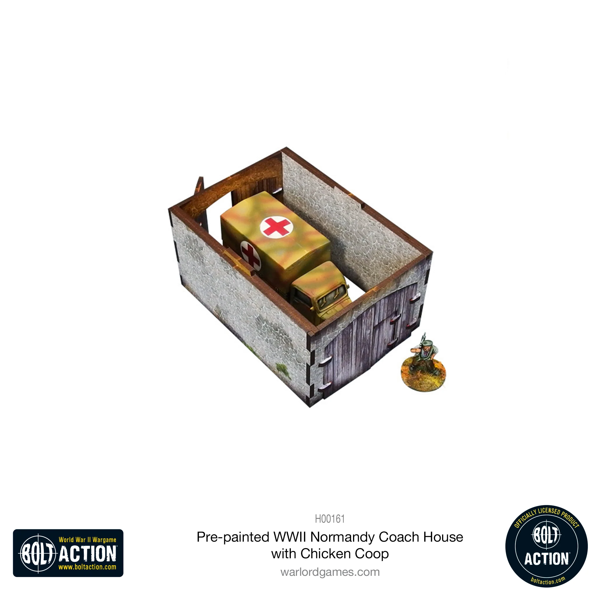 Bolt Action: Pre-Painted WWII Normandy Coach House With Chicken Coop-1711116718-pZsrQ.webp