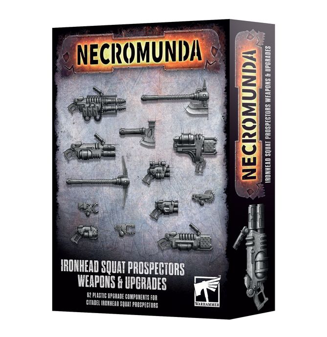 WARHAMMER NECROMUNDA : IRONHEAD SQUAT PROSPECTORS WEAPONS & UPGRADES