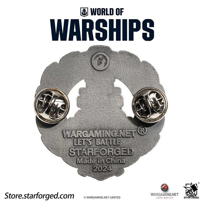 (STARFORGED) World of Warships Achievements Commemorative Pin Brooch Badge -  Jolly Roger: Gold.-1754138862-SC3Wy.jpg