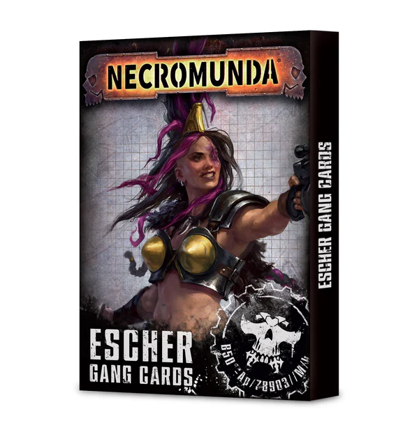 WARHAMMER NECROMUNDA: ESCHER GANG CARDS