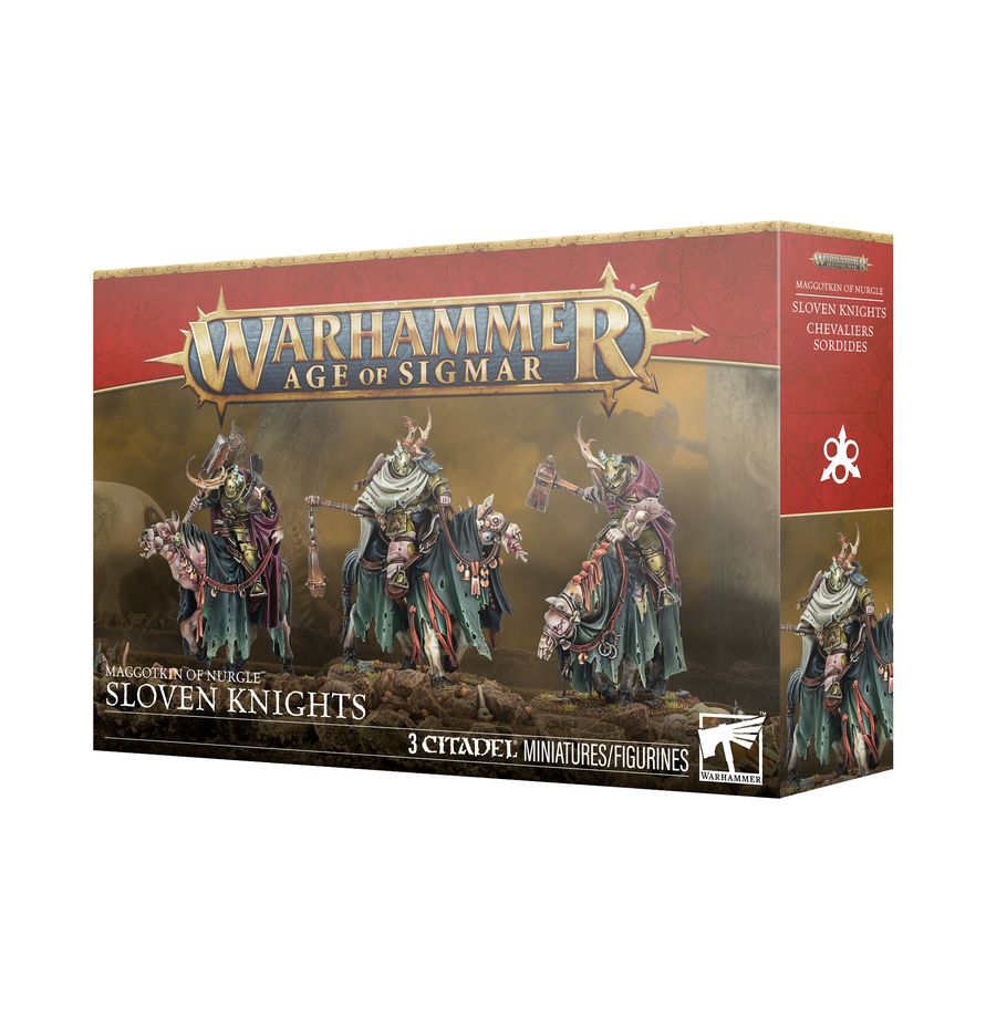 (NEW RELEASE 17 JAN 26) WARHAMMER AOS MAGGOTKIN OF NURGLE: SLOVEN KNIGHTS